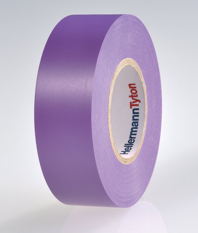 Cinta aislante de PVC 19mm x 20m violeta