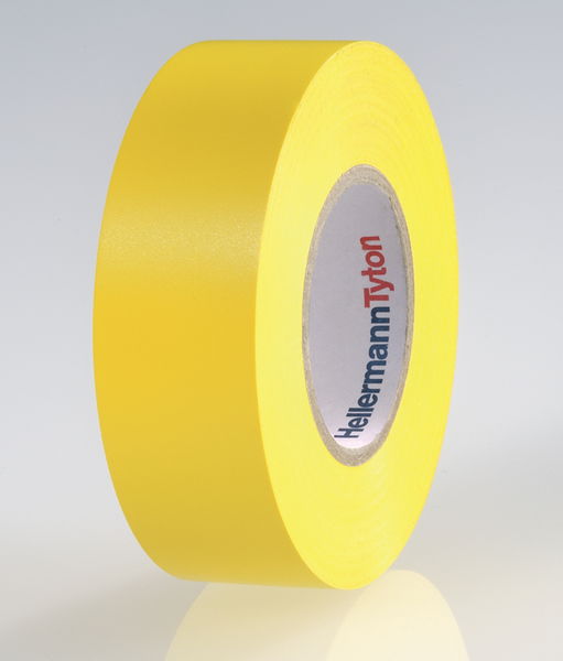 Cinta aislante de PVC 19mm x 20m amarillo