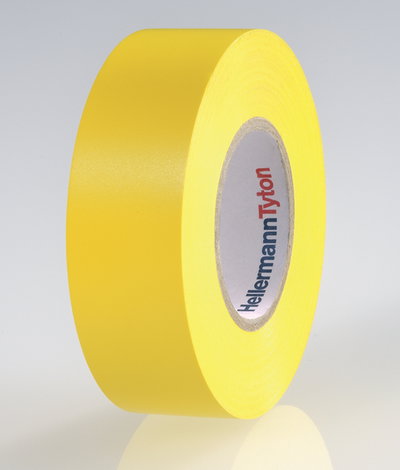 Cinta aislante de PVC 19mm x 20m amarillo
