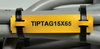 Placa de identificacion libre de halogenos,blanco 11x65mm