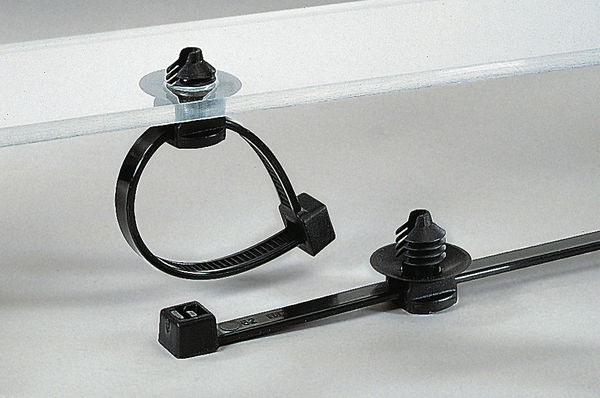 Bridas con Fijación de Cabeza de Abeto en 2 Piezas y Disco 200x4.6 negro