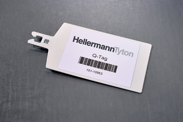 Bridas y Placas de Identificación para Marcaje de Cables 135X67 mm blanco