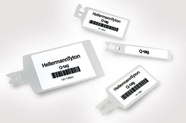 Bridas y Placas de Identificación para Marcaje de Cables 70x42 mm blanco – Imagen 2 de 5