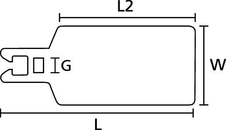 Bridas y Placas de Identificación para Marcaje de Cables 70x42 mm blanco – Imagen 4 de 5