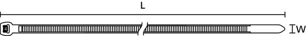 Bridas para Cable con Dentado Externo 150x4.6 negro – Imagen 4 de 5