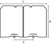 Retenedores de Cable 120x60 mm, PC/ABS, negro