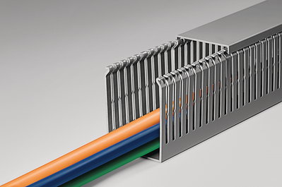 Canal Ranurado de PVC 120x80 mm, 2000 mm