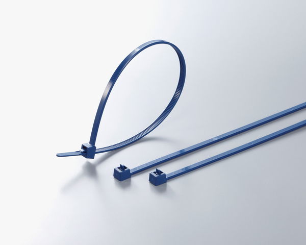Bridas para la Industria Alimenticia, Detectables 250x4.6 PA66MP azul