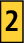 Señalizadores impresos 4,3-5,3mm amarillo con numero 2