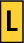 Señalizadores impresos 4,3-5,3mm amarillo con letras L