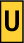 Señalizadores impresos semicortado 1.7-3.6 mm impresión en amarillo U