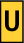 Señalizadores impresos semicortado 1.8-6.3 mm impresión en amarillo U