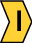 Señalizadores impresos semicortado 1-3mm amarillo letra I