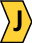 Señalizadores impresos semicortado 1-3mm amarillo letra J