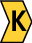 Señalizadores impresos semicortado 1-3mm amarillo letra K