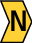 Señalizadores impresos semicortado 1-3mm amarillo letra N