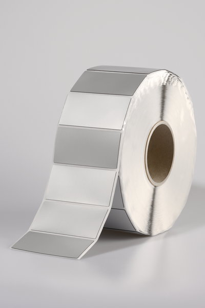 Etiquetas para Panel para Transferencia Térmica impresión 13x7mm plata