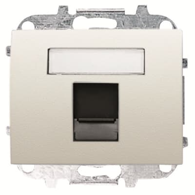 Tapa 1 conector con persiana