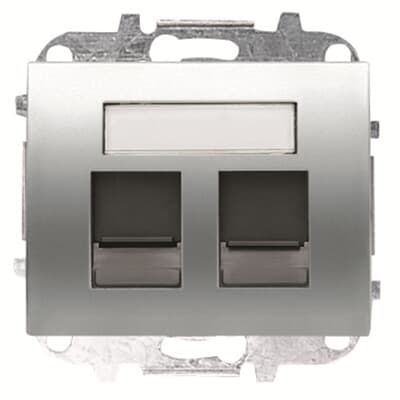 Tapa 2 conector con persiana