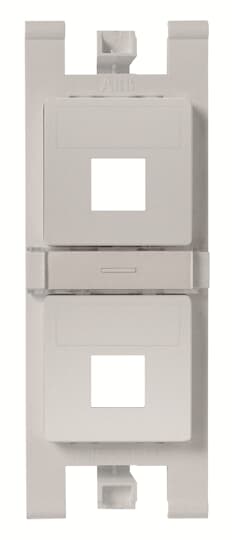 Soporte plano para 2x RJ45 sin pers. PL