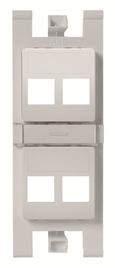 Soporte plano para 4x RJ45 sin pers. PL