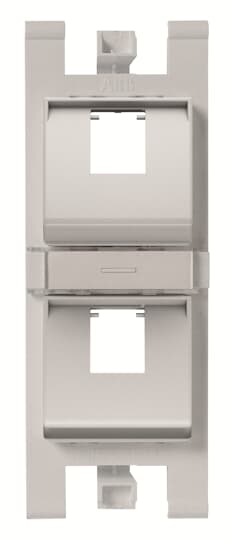 Soporte 45º para 2x RJ45 sin pers. PL