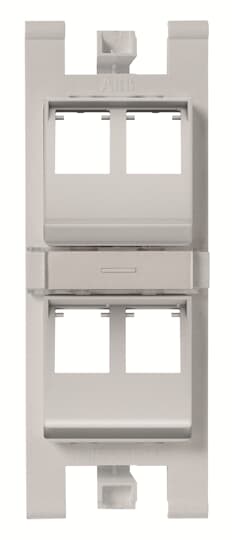 Soporte 45º para 4x RJ45 sin pers. PL