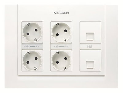 Kit caja de 3 columnas superf. BL