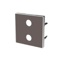 Tapa toma VDI 2RCA TP