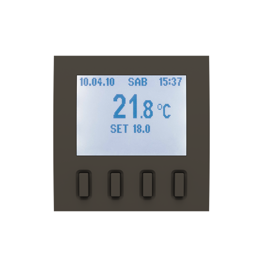 Termostato KNX Zenit Antracita – Imagen 2 de 3