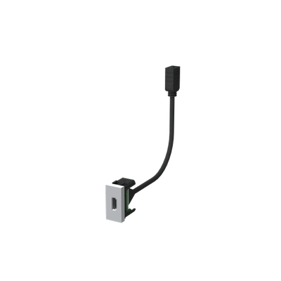 Toma HDMI hembra-hembra c/ latiguillo PL