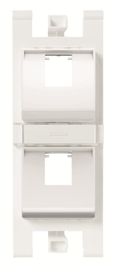 Soporte 45º para 2x RJ45 sin pers. BL