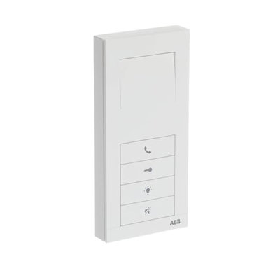 Teléfono manos libres, 4 puls. blanco
