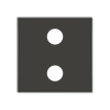 Tapa toma VDI 2RCA NS