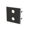 Tapa toma VDI 2RCA NS
