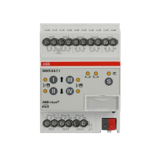 Actuador On-Off/Persianas,8 can.,6A,DIN
