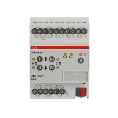 Actuador On-Off/Persianas,8 can.,6A,DIN
