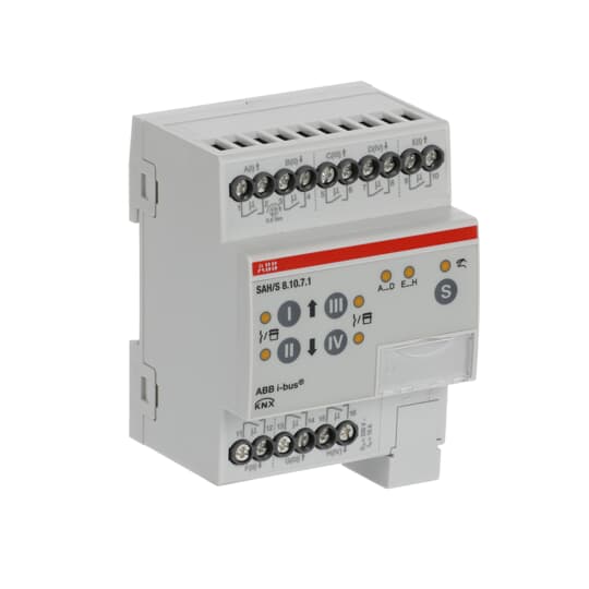Actuador On-Off/Persianas,8 can.,10A,DIN