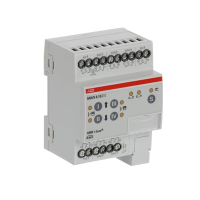 Actuador On-Off/Persianas,8 can.,10A,DIN