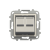 Tapa inclinada 2 conector informatico AI