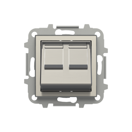 Tapa inclinada 2 conector informatico AI