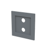 Tapa toma VDI 2RCA GR