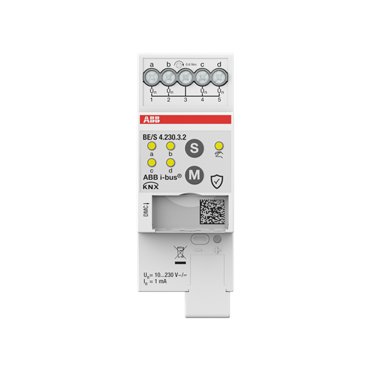 Entr.Bin.4can.10-230VAC/DC,contr.man.DIN – Imagen 2 de 3