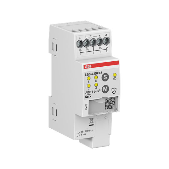 Entr.Bin.4can.10-230VAC/DC,contr.man.DIN – Imagen 3 de 3