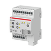 Entr.Bin.8can.10-230VAC/DC,contr.man.DIN