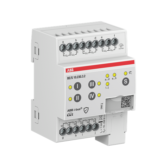 Entr.Bin.10ca.10-230VAC/DC,contr.man.DIN