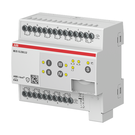 Entr.Bin.12ca.10-230VAC/DC,contr.man.DIN – Imagen 2 de 3