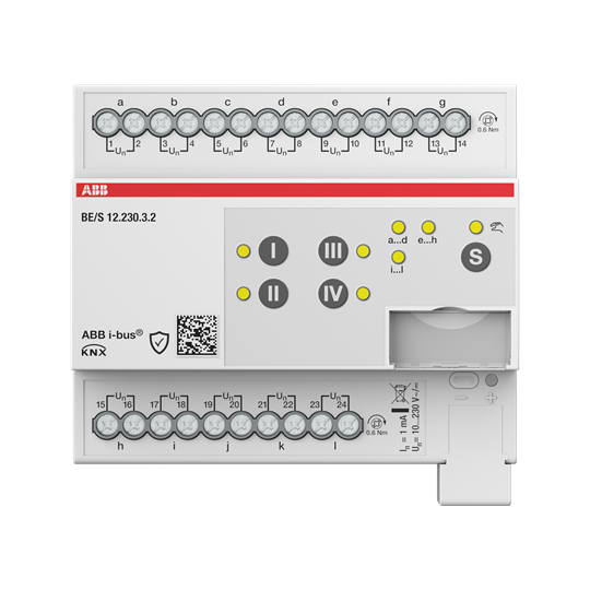 Entr.Bin.12ca.10-230VAC/DC,contr.man.DIN – Imagen 3 de 3