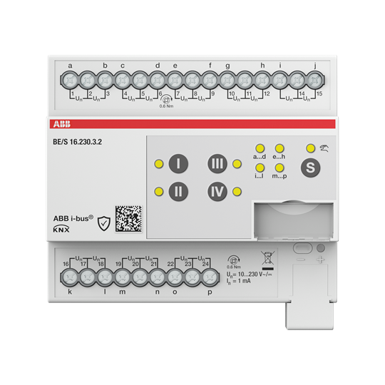 Entr.Bin.16ca.10-230VAC/DC,contr.man.DIN – Imagen 3 de 3