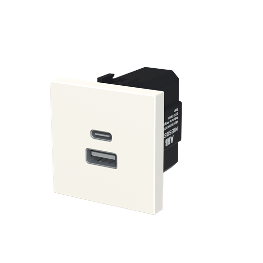 Cargador USB-A+C 10,5W - 2M - BL